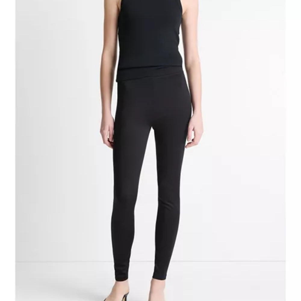 Vince Black Pull on Leggings- Size Medium